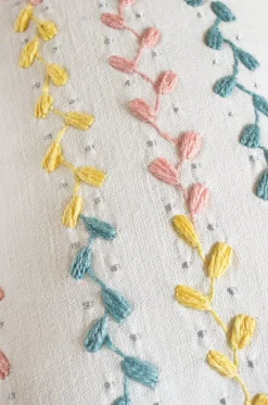 Zelda Embroidered Cushion Cover - 14 Inch X 20 Inch