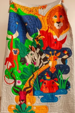 Zookeeper Tall Tales And Long Snouts Quilt