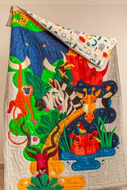 Zookeeper Tall Tales And Long Snouts Quilt