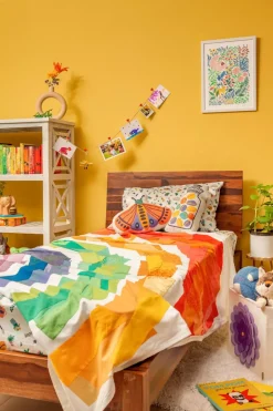 Zookeeper Tin Can Telephone Bed Cover-Single