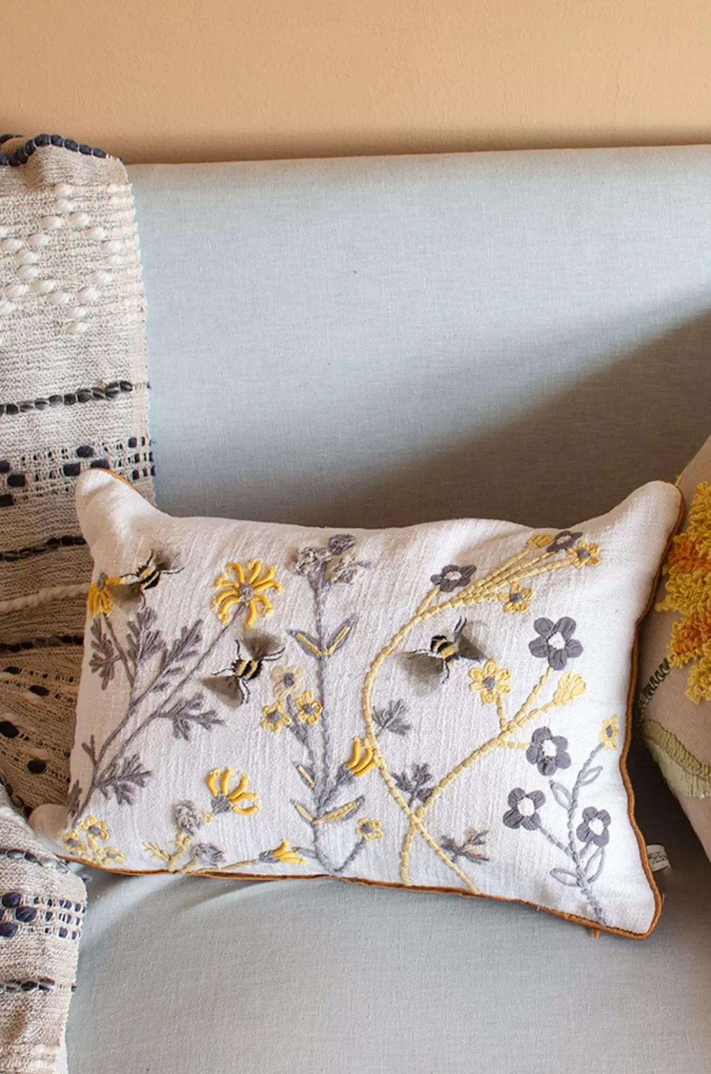 Zoya Embroidered Cushion Cover